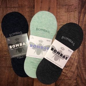 BOMBAS NO SHOW SOCKS - MEDIUM (3 pairs) NWT